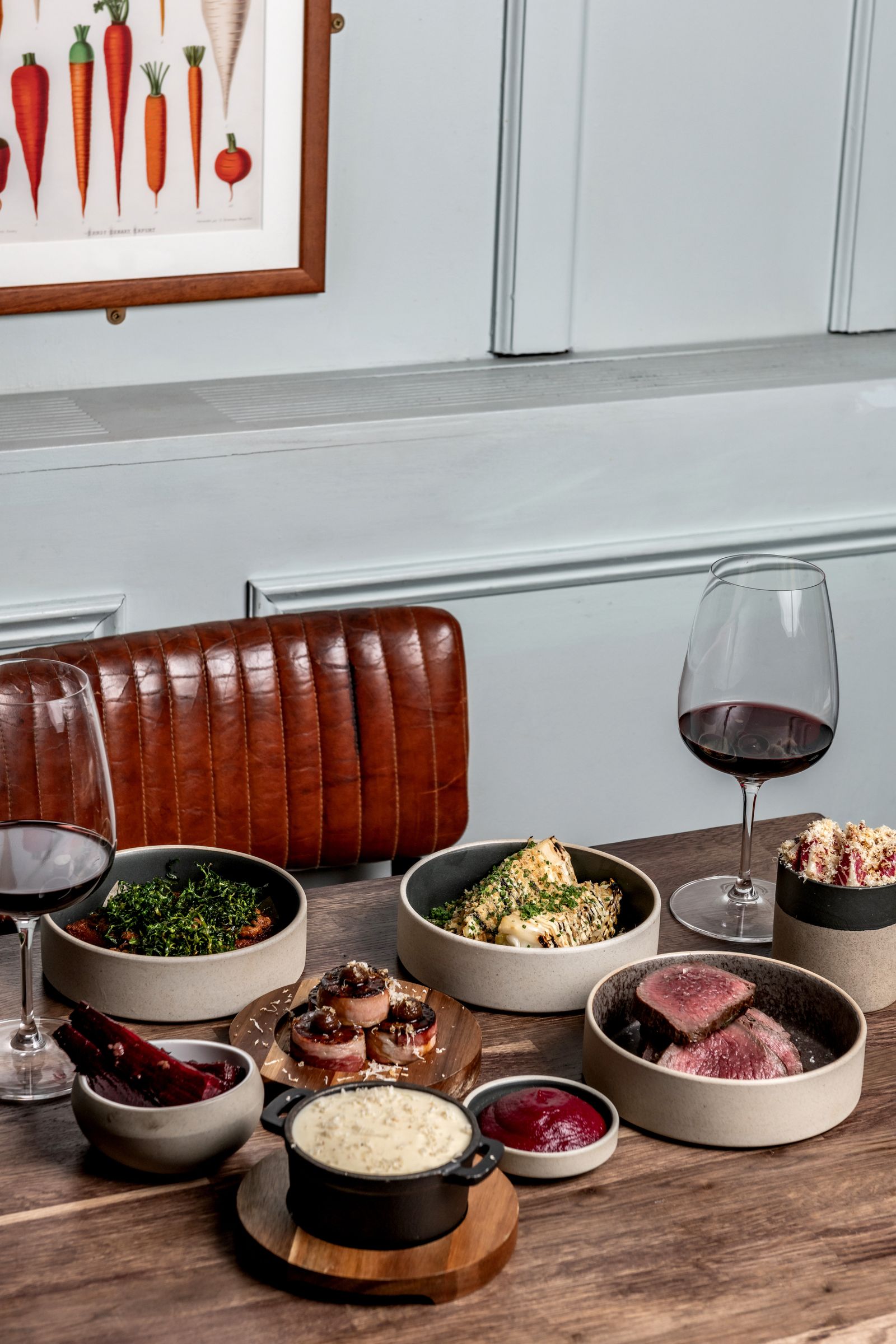Dishes at The Brave Islington