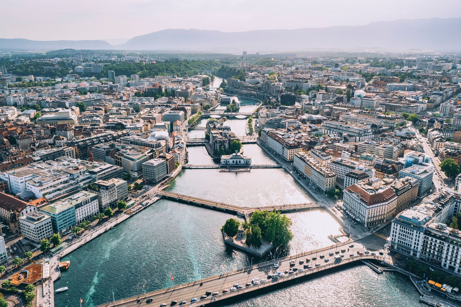 Image may contain Architecture Building Cityscape Urban Outdoors Water Nature River Lake City and Aerial View