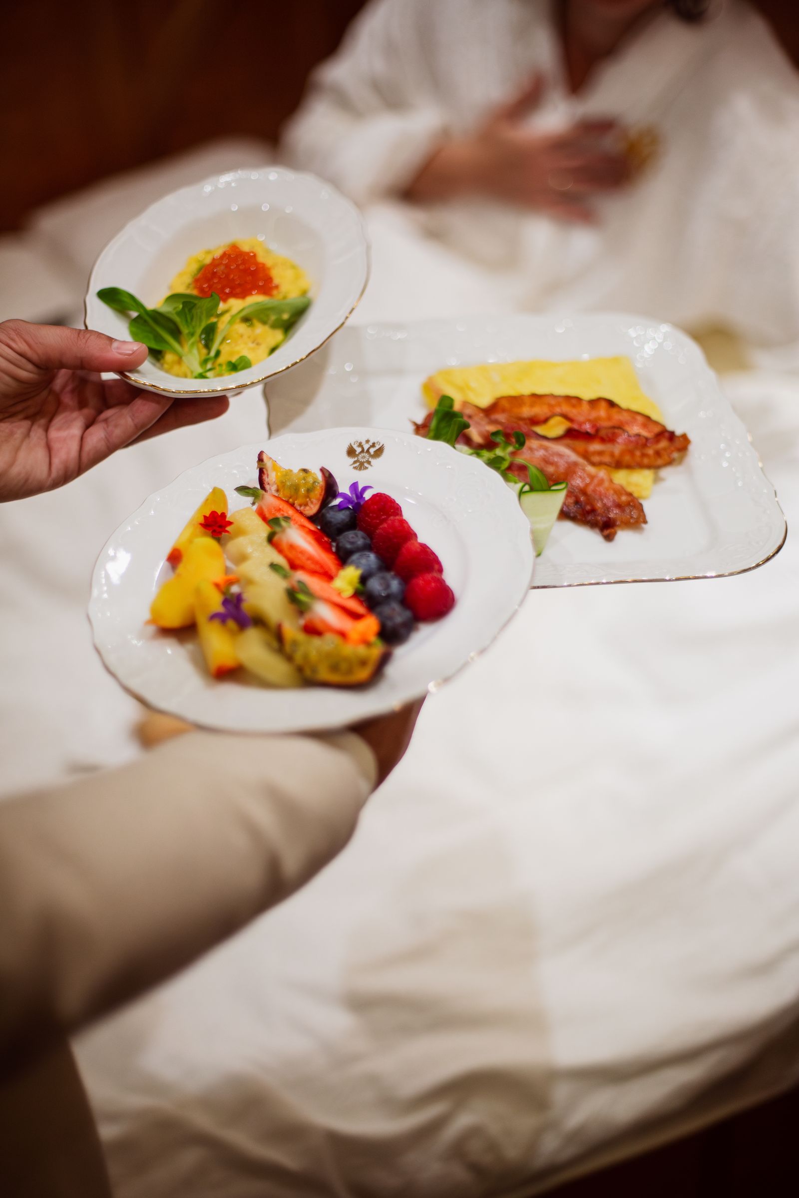 Image may contain Food Food Presentation Brunch Plate Baby Person Adult Wedding and Meal