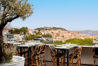 Seen sky bar in lisbon